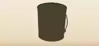 ペンキ缶のシルエット