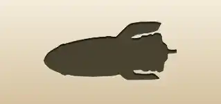 Rocket silhouette