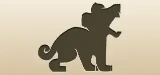 Tasmanian Devil silhouette