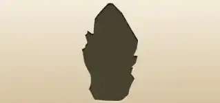 Crystals silhouette