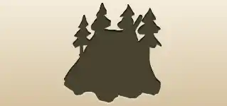 Tent silhouette