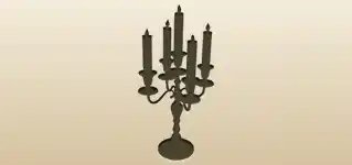Candelabrum silhouette