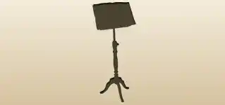 Music Stand silhouette