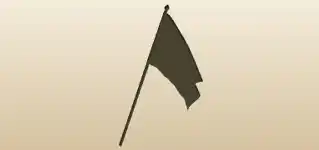 Flag silhouette