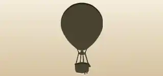 Hot Air Balloon silhouette