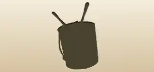 Can of Paint silhouette