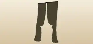 Curtains silhouette