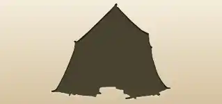 Tent silhouette