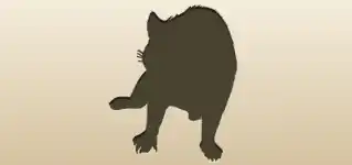 Tasmanian Devil silhouette