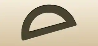 Protractor silhouette