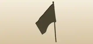 Flag silhouette