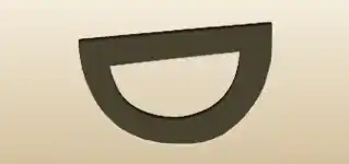 Protractor silhouette