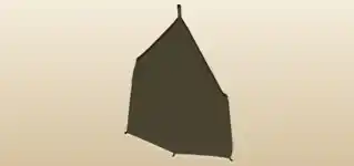 Tent silhouette