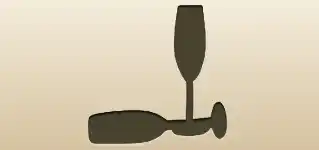 Wine Glasses silhouette