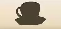 コーヒーカップのシルエット