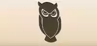 フクロウのシルエット