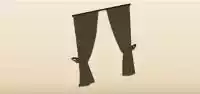 カーテンのシルエット
