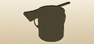 Can of Paint silhouette