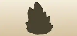 Crystals silhouette