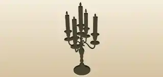 Candelabrum silhouette