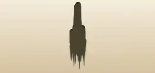 Rocket silhouette