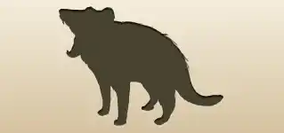 Tasmanian Devil silhouette