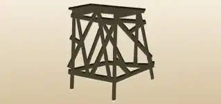 Scaffolding silhouette