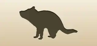 Tasmanian Devil silhouette