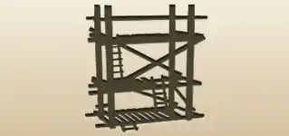 Scaffolding silhouette