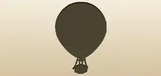 Hot Air Balloon silhouette
