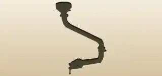 Drainpipe silhouette