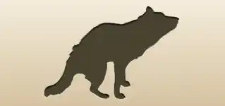 Tasmanian Devil silhouette