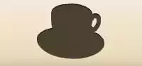 コーヒーカップのシルエット