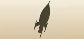 Rocket silhouette