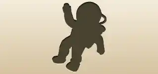 Astronaut silhouette