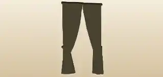 Curtains silhouette