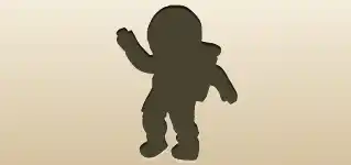 Astronaut silhouette