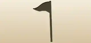 Flag silhouette