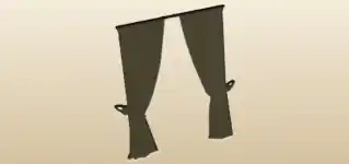 Curtains silhouette