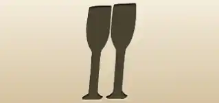 Wine Glasses silhouette