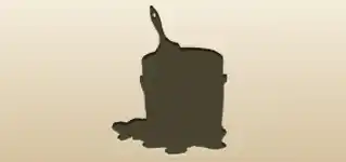 Can of Paint silhouette