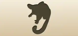 Galago silhouette
