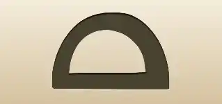 Protractor silhouette