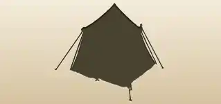 Tent silhouette