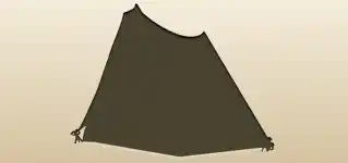 Tent silhouette