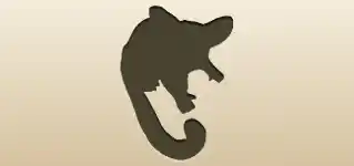 Galago silhouette