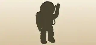 Astronaut silhouette