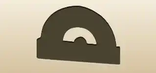 Protractor silhouette