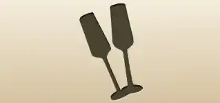 Wine Glasses silhouette