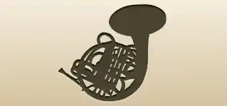 French Horn silhouette